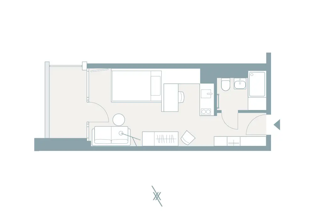 The Cozy – Grundriss Grundriss The Cozy